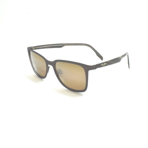 Maui Jim Sunglasses Naupaka MJ 775-01M Square Dark Gunmetal / HCL® Bronz… main image 4
